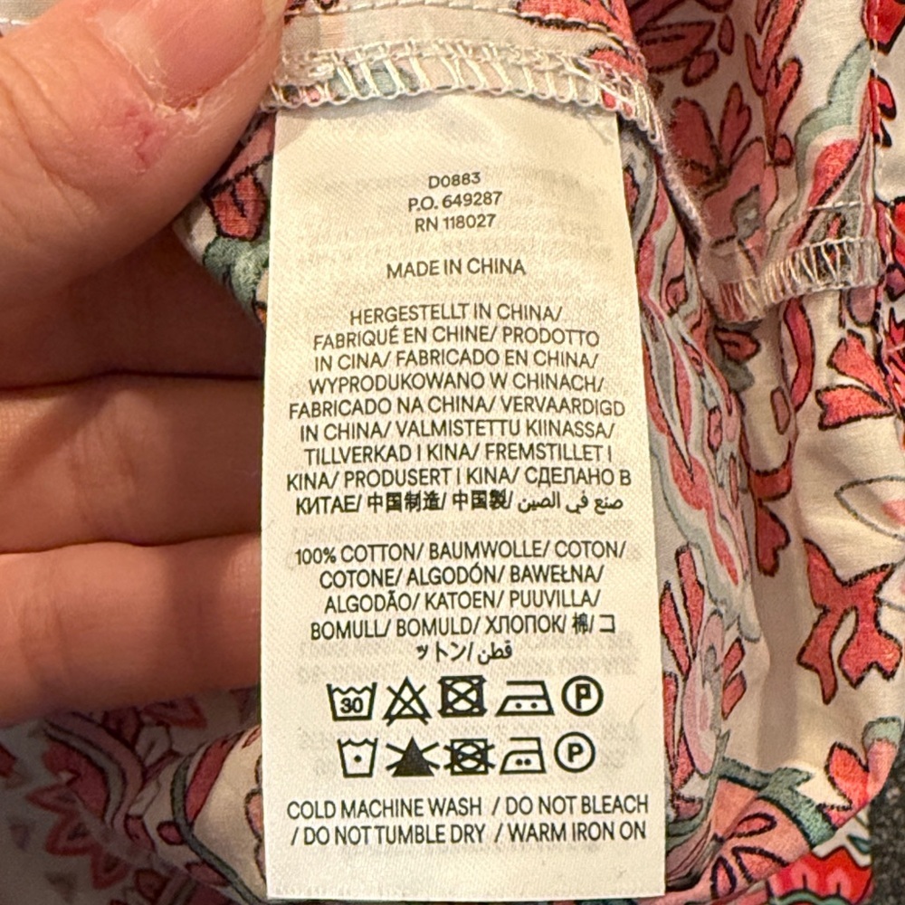 NWT Boden Multicolor Floral Patterned Maxi Dress - size 16 spring Easter - Picture 6 of 6